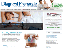 Tablet Screenshot of diagnosiprenatale.com